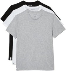 Lacoste Men’s Cotton Regular Fit Crew Neck T-Shirts (3 Pack)