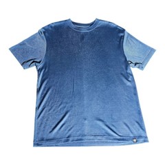 Stacy Adams Mens XL Blue Textured Ribbed Short Sleeve Crewneck T-Shirt