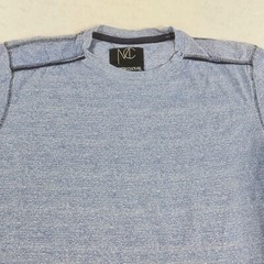 MODERN CULTURE T Shirt Mens Large Blue Black Outline Crew Neck Basic Classic