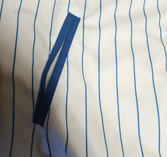 Vintage Bad Boy Brand Baseball Jersey L 1993 Pinstripe Snap Button Shirt Hip Hop