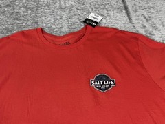 Salt Life Shirt Mens 4XL Orange Reel Escape Fish Beach T-Shirt Ocean Fishing Tee