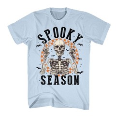 Halloween Shirt Vintage Retro Skeleton Scary Spooky Season Funny Novelty T-Shirt