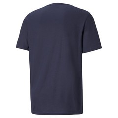 PUMA Performance Cat Logo Crew Neck Short Sleeve T-Shirt Mens Blue Casual Tops 5