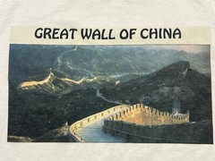 The Great Wall Of China T-Shirt White Size Medium Jerseys Vintage Single Stitch