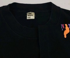 Vintage 90s The Body Co Abstract Print T Shirt Cropped Fit Beach Summer Surf Usa