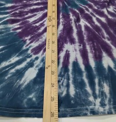 New Tie Dye Men’s T-Shirt Medium Purple Blue Multicolor Summer Swirl Spiral
