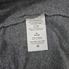 Holiday Time Men’s Gray “Naughty Nice Whatever” Short Sleeve Shirt – Size XL