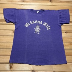 Vintage 50s Phi Gamma Delta Fraternity Single Stitch Champion T-Shirt – Large