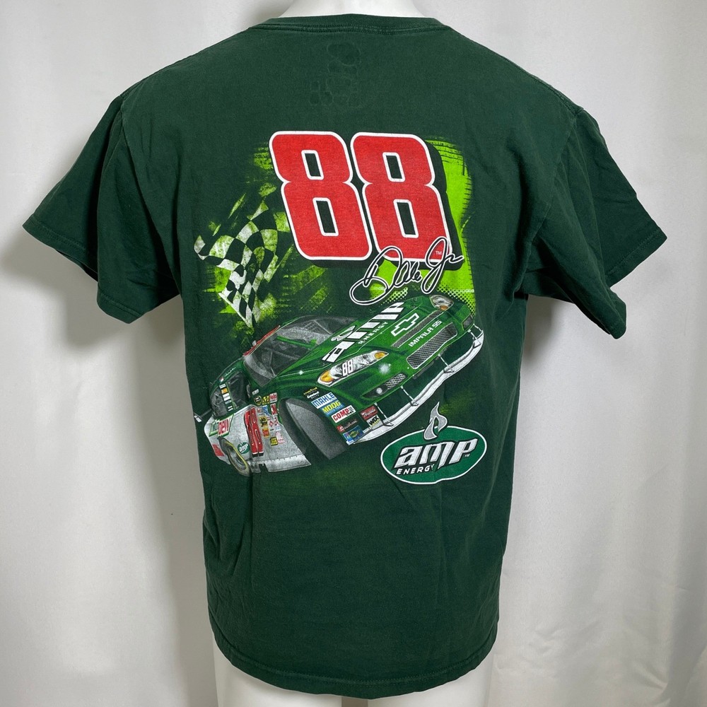 Dale Earnhardt Jr #88 NASCAR Winner’s Circle Amp Energy Green T-Shirt Mens LARGE
