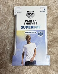 Men’s Pair Of Thieves 3pk Classic Crew Neck White T-Shirts S NIB