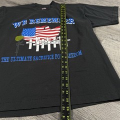 VNTG 80’s POW-MIA Military Appreciation Black Single Stitch USA Made T-Shirt L