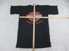VINTAGE Veeta Gold Shirt Mens 2XL XXL Black Moscow Russia Motorcycle Rider*