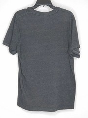 Nike Mens Gray Black T-Shirt Short Sleeve Crew Neck Solid Graphic Tee Size Med