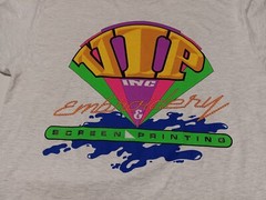 Hanes Beefy XL T-Shirt VIP Inc Embroidery & Screen Printing Advertising Grey