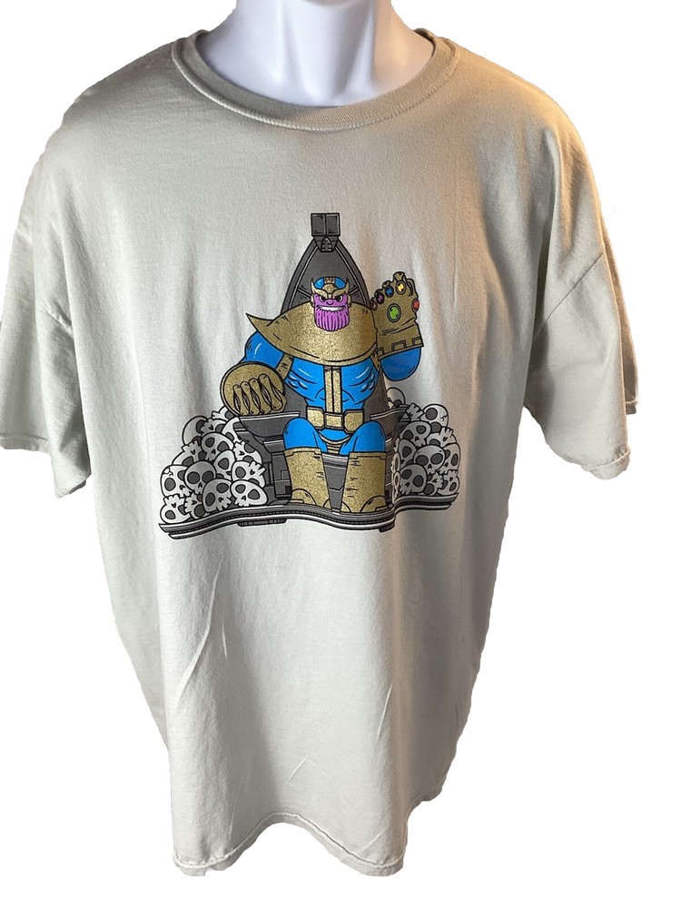 MARVEL Avengers THANOS Lootwear Loot Crate Graphic Tee T-Shirt Men’s Size XL