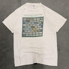 Vintage 80s Smithsonian National Museum American Art License Plate T-Shirt L