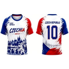 Generic T-Shirts Czech Republic Inspired Football Shirts Polyester Quick Dry