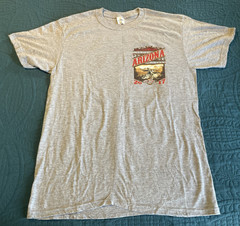 2017 Arizona bike rally T-shirt, Gray, SUNA, Large