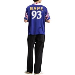 Adidas Originals x BAPE SSL FLAME JERSEY Polo Shirt Unisex KF4914 Men’s Size