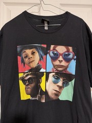 G Foot Gorillaz Humanz Tour 2017 Band Tee Promo Music Rare Large Black