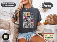 Custom Dog Portrait Comfort Tee Personalized Pet Photo Shirt Gift Idea Dog