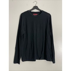 Karbon Mens Black 100% Merino Wool Long Sleeve Crew Neck Base Layer Shirt Size M