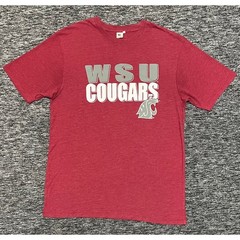 Colosseum Mens WSU Cougars Washington State University T-Shirt Red Large