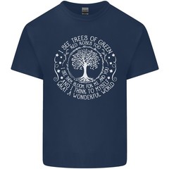 Trees What a Wonderful World Environment Mens Light Cotton T-Shirt