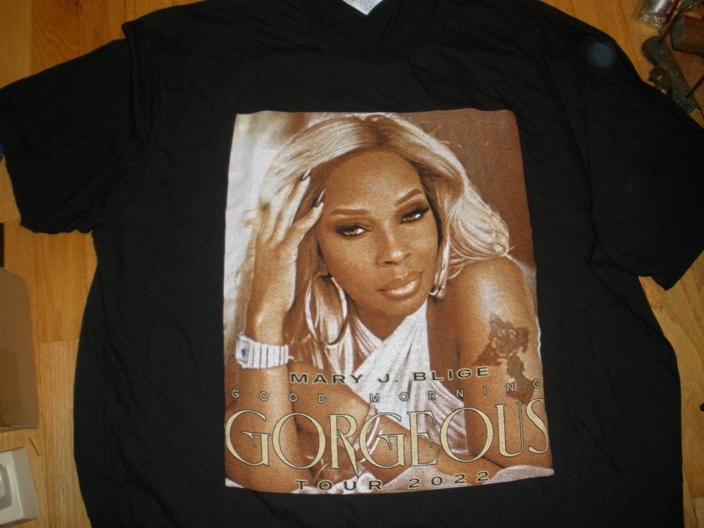 NWOT Mary J Blige Good Morning Gorgeous Tour 2022 T-shirt (YOU CHOOSE SIZE) (T94