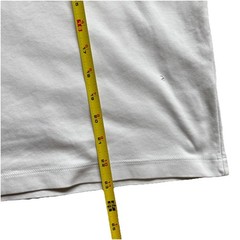 H&M Men’s Loose Fit Cropped White Solid Crew Neck Short Sleeve T-Shirt Size M