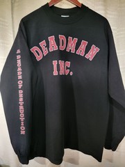 DEADMAN INC. LONG SLEEVE ON A HEAVYWEIGHT SHAKA T SHIRT
