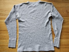 The Flat Head Gray Thermal LS Crew Neck T-Shirt – Size 40 (Fits Small)