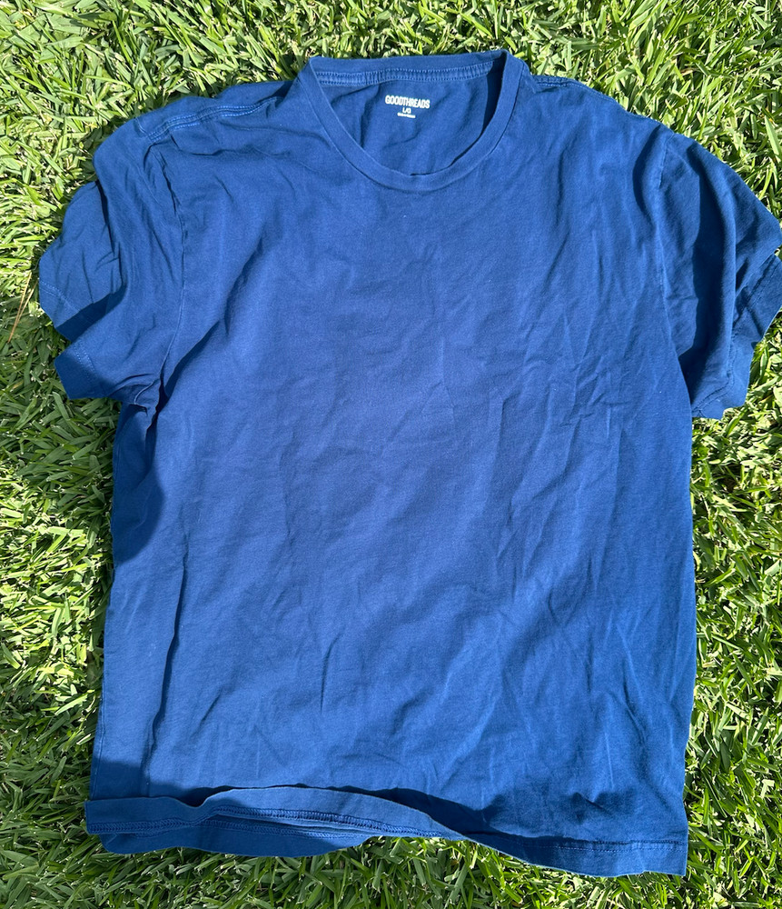 Goodthreads size large soft blue t shirt – used but mint condition