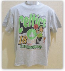 Boston Celtics 18 time Champion tshirt 90% Cotton Quality Midweight Short Sleeve