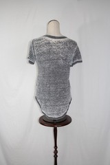 Aerosmith Womens World Tour T-Shirt Size Medium Multicolor Graphic Gray Burnout