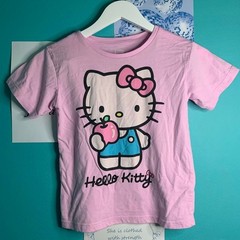 Sanrio Hello Kitty Pink Graphic Crewneck T-Shirt
