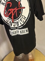 Control Guy! Knuckle Sandwich Kulinary Krew XL Black Short Sleeve Promo T-Shirt