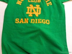 Notre Dame Club San Diego 1980’s Vintage T Shirt Collegiate Pacific All Cotton