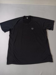 Mens Black Moisture Wicking T-Shirt Size 2XL Breathable Lightweight Jersey Logo