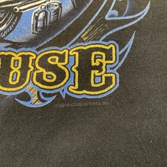 Vintage 2010 Hot Leather Motorcycle Bikers Only Roadhouse Black 2XL T-Shirt