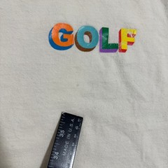 Golf Wang Tyler the Creator Multicolor 3D Logo Graphic Tee Cream Extra Large