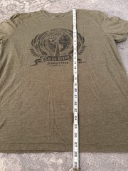 Lucky Brand T Shirt Olive Green American To The Core Men’s Large Distressed