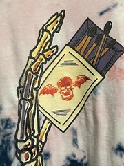 Rare Avenged Sevenfold A7X PYROMANIAC Tie Dye Style T-Shirt Sz L
