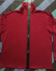 L.L. Bean Long Sleeve Turtle Neck Shirt Men’s Large Burgundy