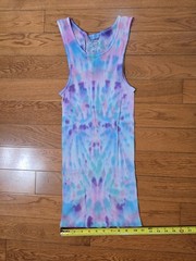 Choice of Tie Dye: Medium Tie Die Tank Top, STRETCHY Gildan 100% Cotton Handmade
