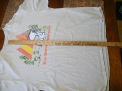 USED 2022 Peanuts T-Shirt Snoopy The Great Outdoors Size Large – FREE SHIP