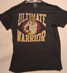 Ultimate Warrior WWE WWF Graphic T-Shirt Dark Gray Men’s Size L Large