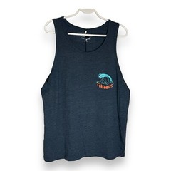 Men’s Chubbies The Giant Wave Tank Top Blue NWT Size Small