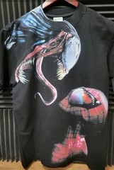 VENOM VS SPIDERMAN ON A SHAKA HEAVYWEIGHT GARMET DYED T SHIRT “MODERN”