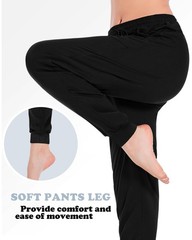 Sweatpants Women with Pockets Loose Lightweight Stretch Yoga Lounge Pants Com…